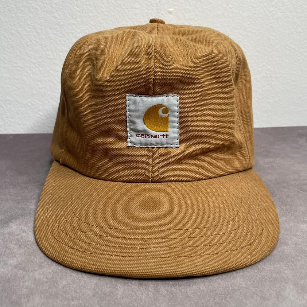 Vintage Carhartt Duck Canvas Ear Flap Hat Adult XL Brown Thinsulate Quilted
